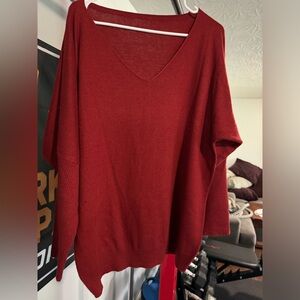 Amazon Chunky rust sweater.